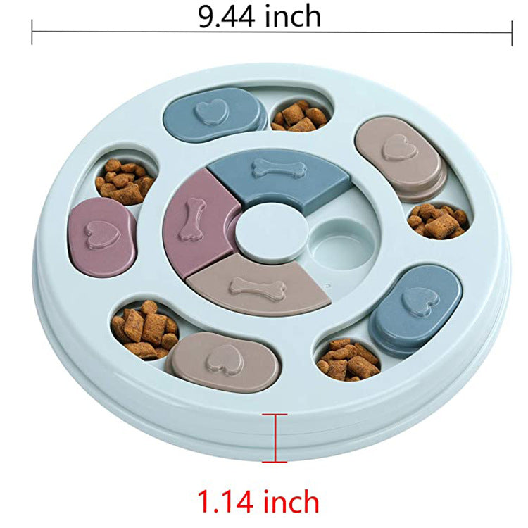 Pawluro Slow Feeder Dog Bowl – Anti-Bloat Puzzle Feeding Bowl for Dogs